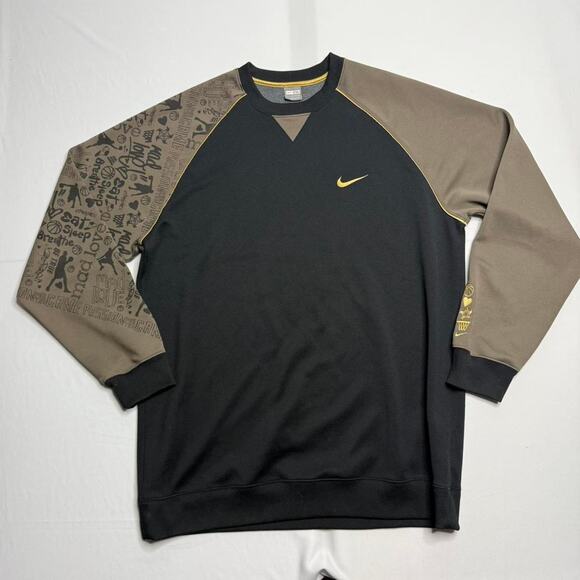 Nike Other - Vintage 90s Nike Basketball Graffiti Crewneck Sweatshirt Embroidered Men's XXL